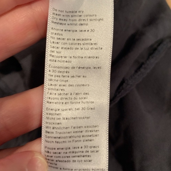 Topshop Button Front Short Sleeve Shirt Dress in Charcoal size 4 - Picture 7 of 7